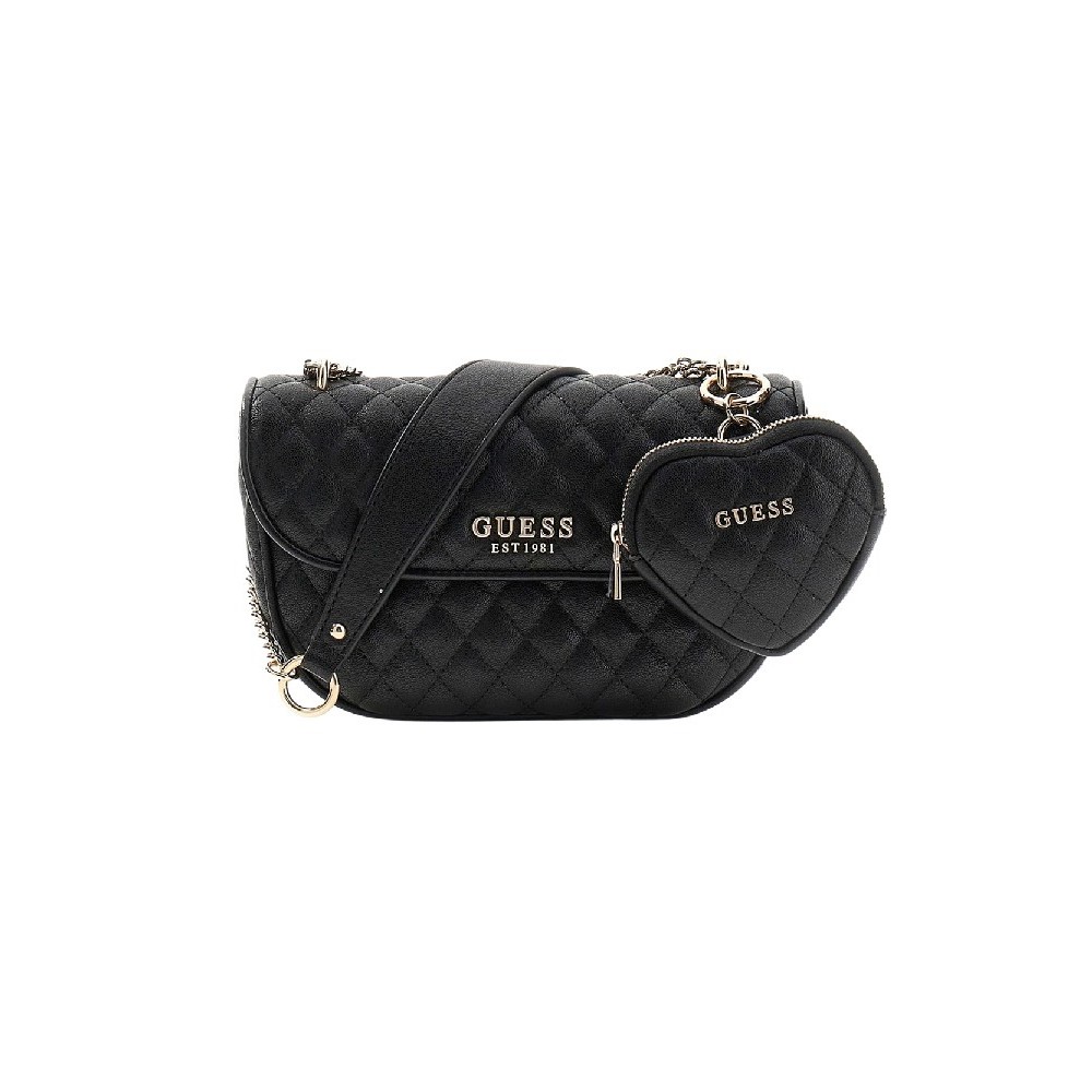 GUESS ATABEY CONVERTIBLE XBODY FLAP ΤΣΑΝΤΑ ΓΥΝΑΙΚΕΙΑ BLACK
