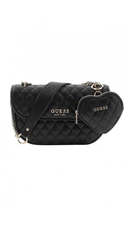 GUESS ATABEY CONVERTIBLE XBODY FLAP ΤΣΑΝΤΑ ΓΥΝΑΙΚΕΙΑ BLACK