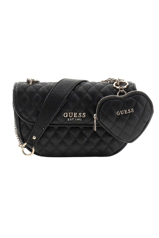 GUESS ATABEY CONVERTIBLE XBODY FLAP ΤΣΑΝΤΑ ΓΥΝΑΙΚΕΙΑ BLACK