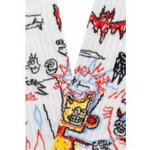 JIMMY LION ATHLETIC BASQUIAT BATMAN UNISEX ΚΑΛΤΣΕΣ WHITE