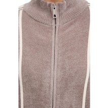 GUESS EMILIA CHENILLE ZIPPED SWTR ΖΑΚΕΤΑ ΦΟΥΤΕΡ ΓΥΝΑΙΚΕΙΑ BEIGE