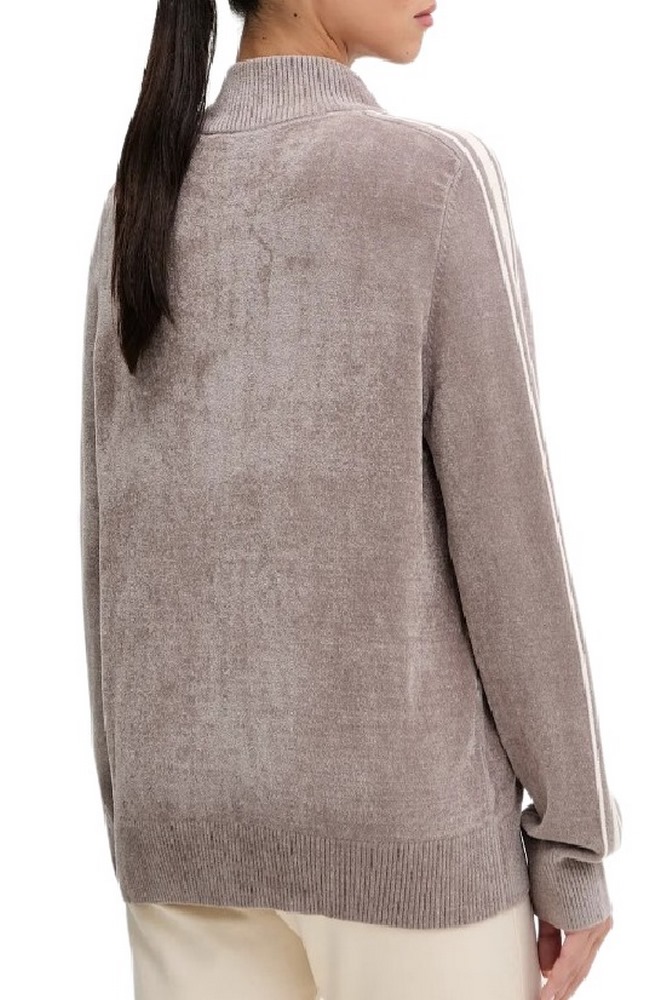 GUESS EMILIA CHENILLE ZIPPED SWTR ΖΑΚΕΤΑ ΦΟΥΤΕΡ ΓΥΝΑΙΚΕΙΑ BEIGE