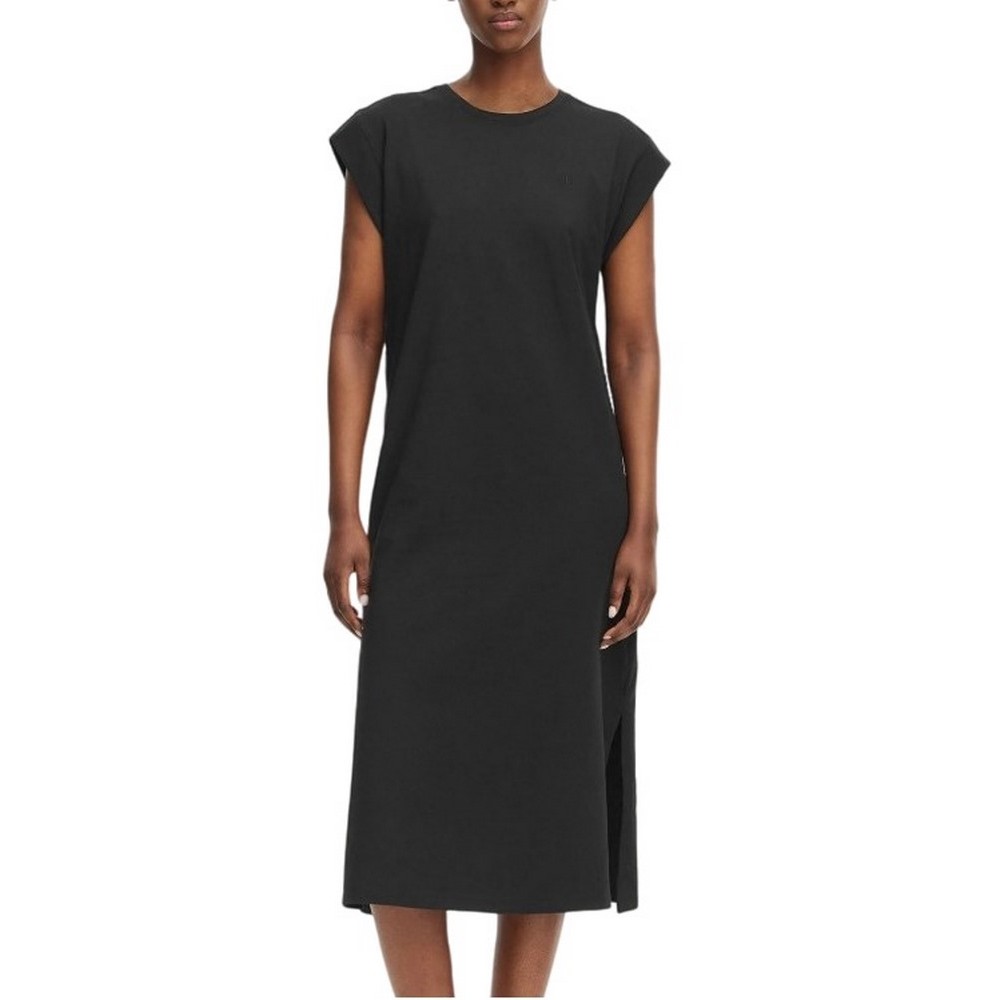 CALVIN KLEIN JEANS SS CREW HVY JERSEY EASY MIDI DRESS ΦΟΡΕΜΑ ΓΥΝΑΙΚΕΙΟ BLACK