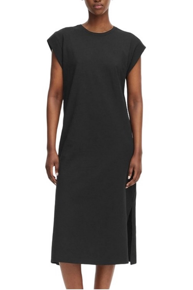 CALVIN KLEIN JEANS SS CREW HVY JERSEY EASY MIDI DRESS ΦΟΡΕΜΑ ΓΥΝΑΙΚΕΙΟ BLACK