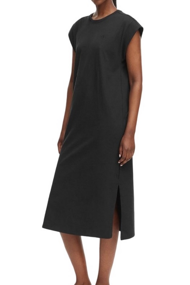 CALVIN KLEIN JEANS SS CREW HVY JERSEY EASY MIDI DRESS ΦΟΡΕΜΑ ΓΥΝΑΙΚΕΙΟ BLACK