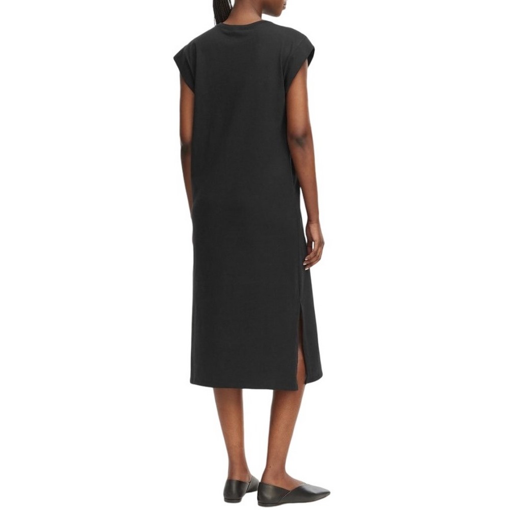 CALVIN KLEIN JEANS SS CREW HVY JERSEY EASY MIDI DRESS ΦΟΡΕΜΑ ΓΥΝΑΙΚΕΙΟ BLACK
