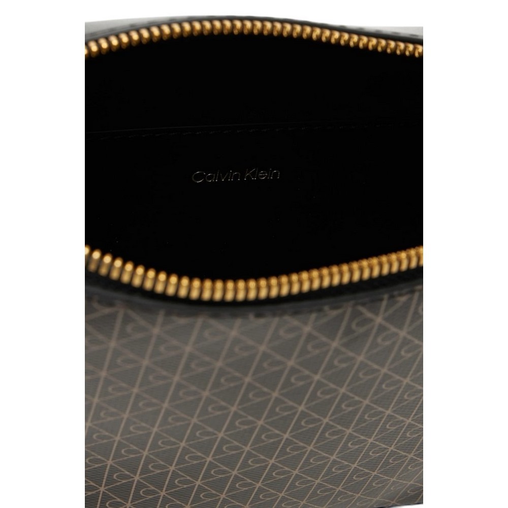 CALVIN KLEIN AOP ELONGATED CAMERA BAG ΤΣΑΝΤΑ ΓΥΝΑΙΚΕΙΑ BLACK