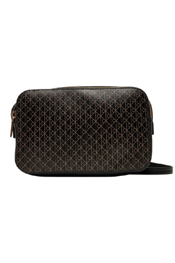 CALVIN KLEIN AOP ELONGATED CAMERA BAG ΤΣΑΝΤΑ ΓΥΝΑΙΚΕΙΑ BLACK