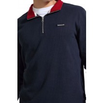 GUESS JEANS CN REG DROP NEEDLE QUARTER ΜΠΛΟΥΖΑ ΦΟΥΤΕΡ ΑΝΔΡΙΚΗ NAVY