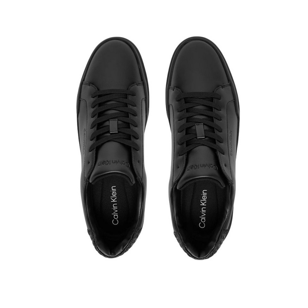 CALVIN KLEIN CHUNKY CUPSOLE LACEUP LTH BT AOP ΠΑΠΟΥΤΣΙ ΑΝΔΡΙΚΟ BLACK