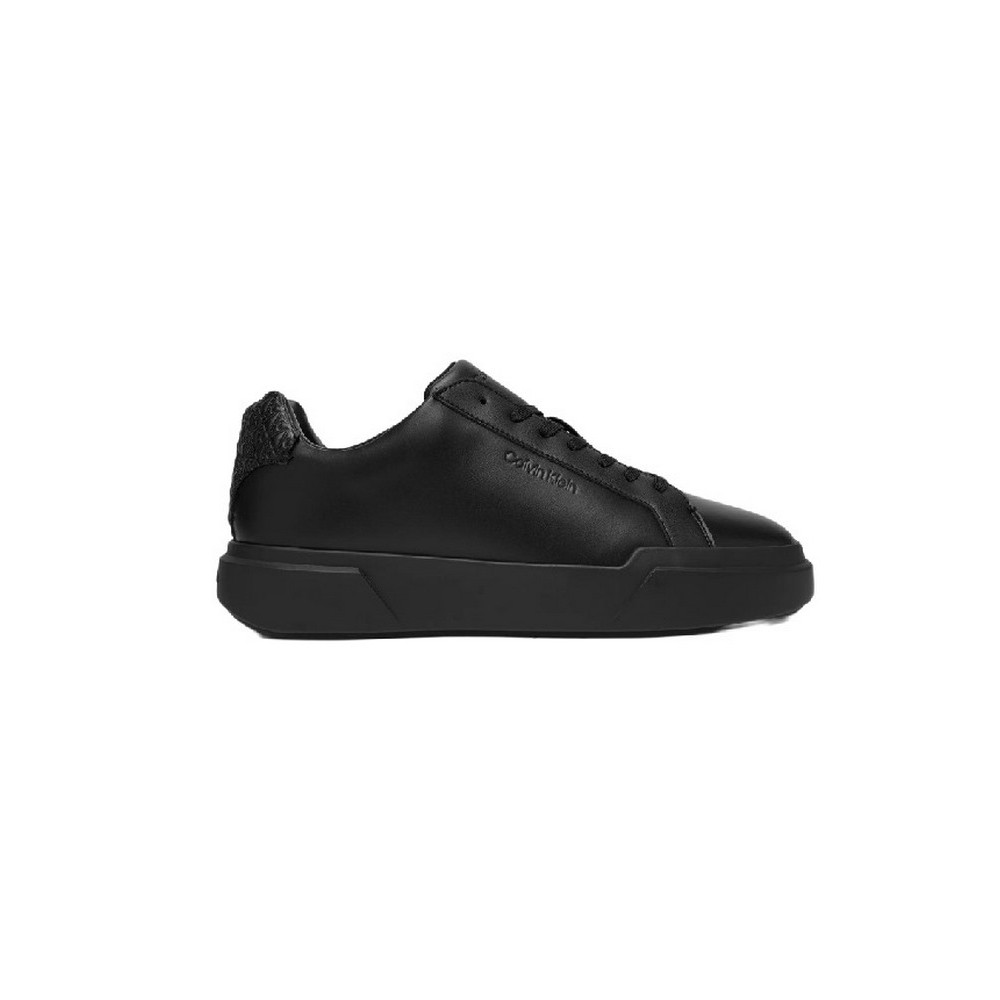 CALVIN KLEIN CHUNKY CUPSOLE LACEUP LTH BT AOP ΠΑΠΟΥΤΣΙ ΑΝΔΡΙΚΟ BLACK