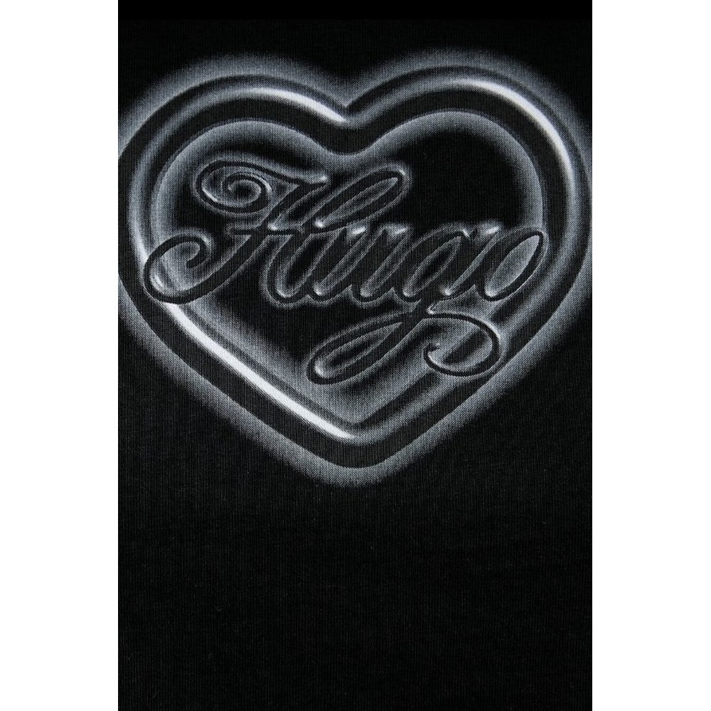 HUGO BOSS JERSEY DICHROMA B T-SHIRT ΜΠΛΟΥΖΑ ΓΥΝΑΙΚΕΙΑ BLACK