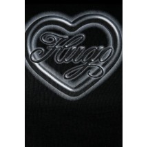 HUGO BOSS JERSEY DICHROMA B T-SHIRT ΜΠΛΟΥΖΑ ΓΥΝΑΙΚΕΙΑ BLACK