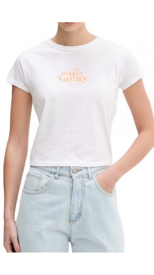 HUGO BOSS JERSEY DICHROMA B T-SHIRT ΜΠΛΟΥΖΑ ΓΥΝΑΙΚΕΙΑ WHITE