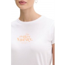 HUGO BOSS JERSEY DICHROMA B T-SHIRT ΜΠΛΟΥΖΑ ΓΥΝΑΙΚΕΙΑ WHITE