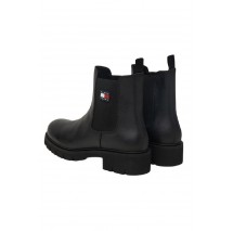 TOMMY JEANS CHELSEA LEATHER BOOT ΜΠΟΤΑΚΙ ΓΥΝΑΙΚΕΙΟ BLACK