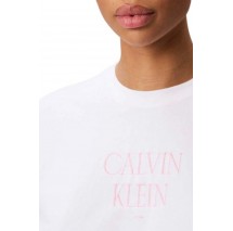 CALVIN KLEIN JEANS CROP BOXY COOLING JERSEY BEAC ΜΠΛΟΥΖΑ ΓΥΝΑΙΚΕΙΑ WHITE