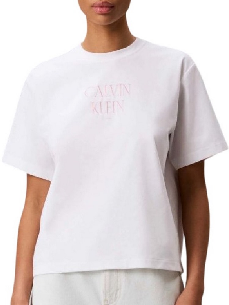 CALVIN KLEIN JEANS CROP BOXY COOLING JERSEY BEAC ΜΠΛΟΥΖΑ ΓΥΝΑΙΚΕΙΑ WHITE