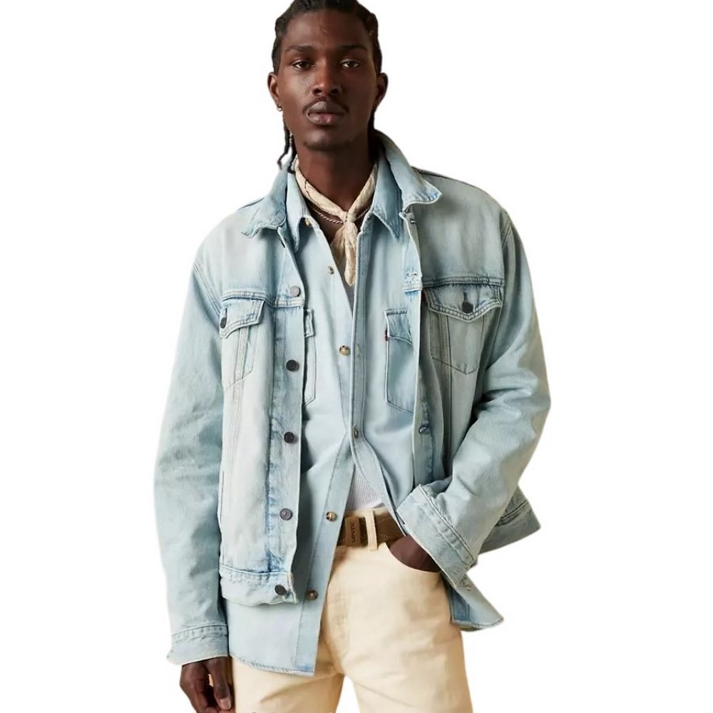 LEVIS THE TRUCKER JACKET 723340599 ΜΠΟΥΦΑΝ ΑΝΔΡΙΚΟ LIGHT DENIM