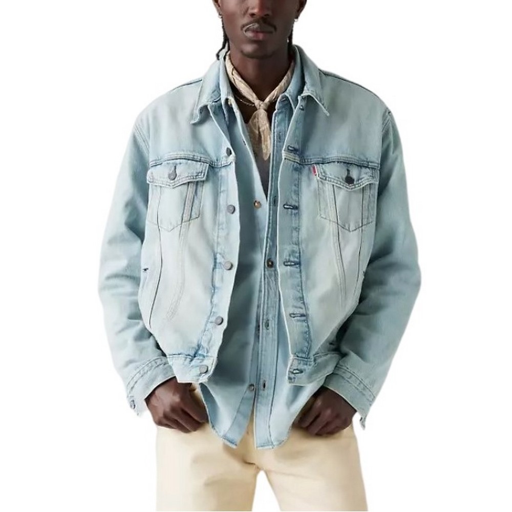 LEVIS THE TRUCKER JACKET 723340599 ΜΠΟΥΦΑΝ ΑΝΔΡΙΚΟ LIGHT DENIM