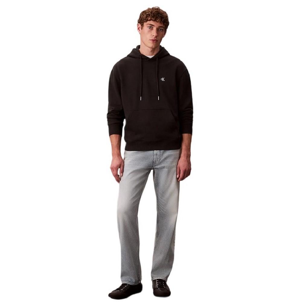 CALVIN KLEIN JEANS EU 350TERRY MONOGRAM HOODIE ΦΟΥΤΕΡ ΜΠΛΟΥΖΑ ΑΝΔΡΙΚΗ BLACK