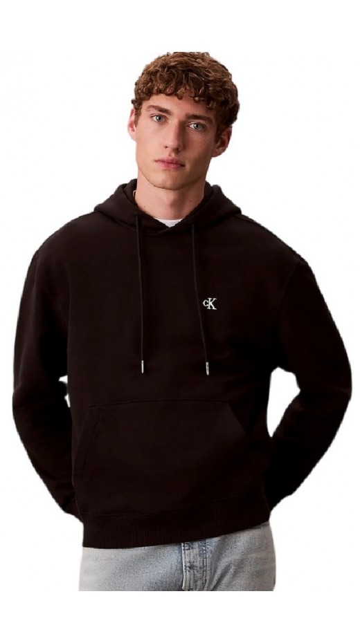 CALVIN KLEIN JEANS EU 350TERRY MONOGRAM HOODIE ΦΟΥΤΕΡ ΜΠΛΟΥΖΑ ΑΝΔΡΙΚΗ BLACK