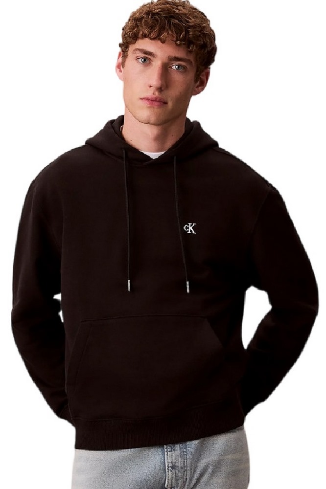 CALVIN KLEIN JEANS EU 350TERRY MONOGRAM HOODIE ΦΟΥΤΕΡ ΜΠΛΟΥΖΑ ΑΝΔΡΙΚΗ BLACK
