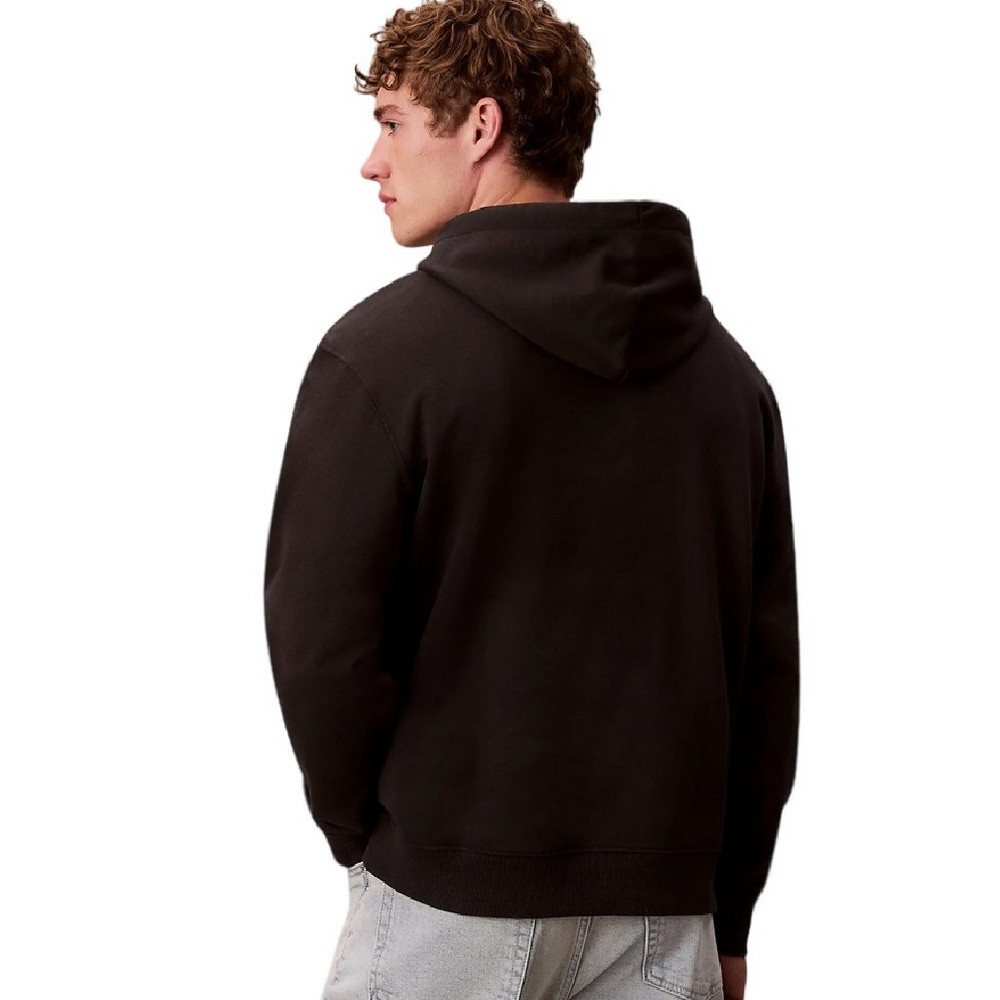 CALVIN KLEIN JEANS EU 350TERRY MONOGRAM HOODIE ΦΟΥΤΕΡ ΜΠΛΟΥΖΑ ΑΝΔΡΙΚΗ BLACK