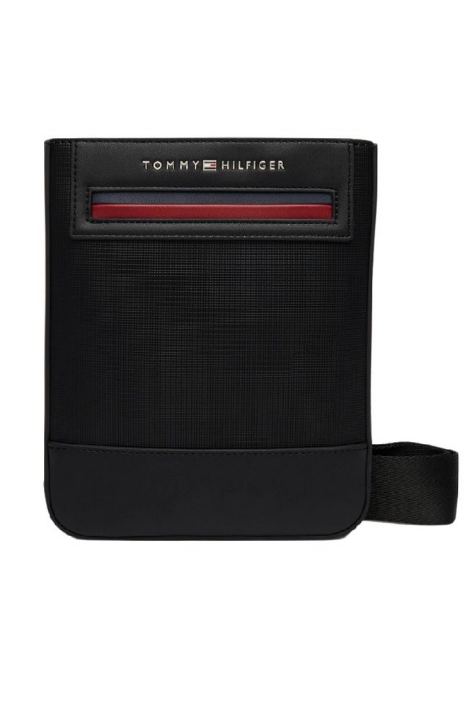TOMMY HILFIGER FOUNDATION MINI CROSSOVER ΤΣΑΝΤΑ ΑΝΔΡΙΚΗ BLACK