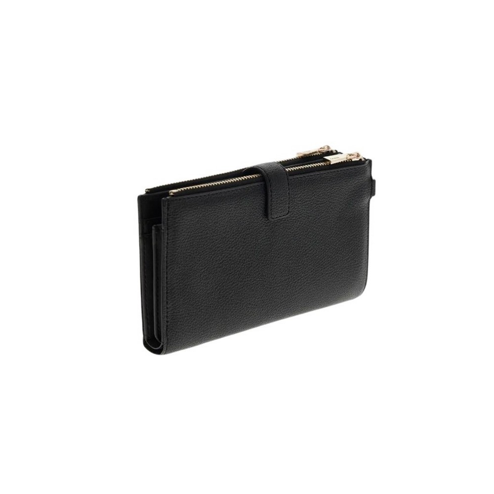 GUESS LAUREL II SLG DBL ZIP ORGNZR ΠΟΡΤΟΦΟΛΙ ΓΥΝΑΙΚΕΙΟ BLACK
