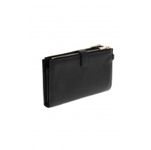 GUESS LAUREL II SLG DBL ZIP ORGNZR ΠΟΡΤΟΦΟΛΙ ΓΥΝΑΙΚΕΙΟ BLACK