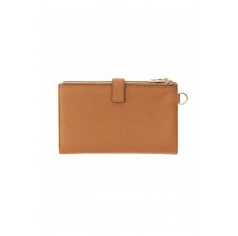 GUESS LAUREL II SLG DBL ZIP ORGNZR ΠΟΡΤΟΦΟΛΙ ΓΥΝΑΙΚΕΙΟ COGNAC