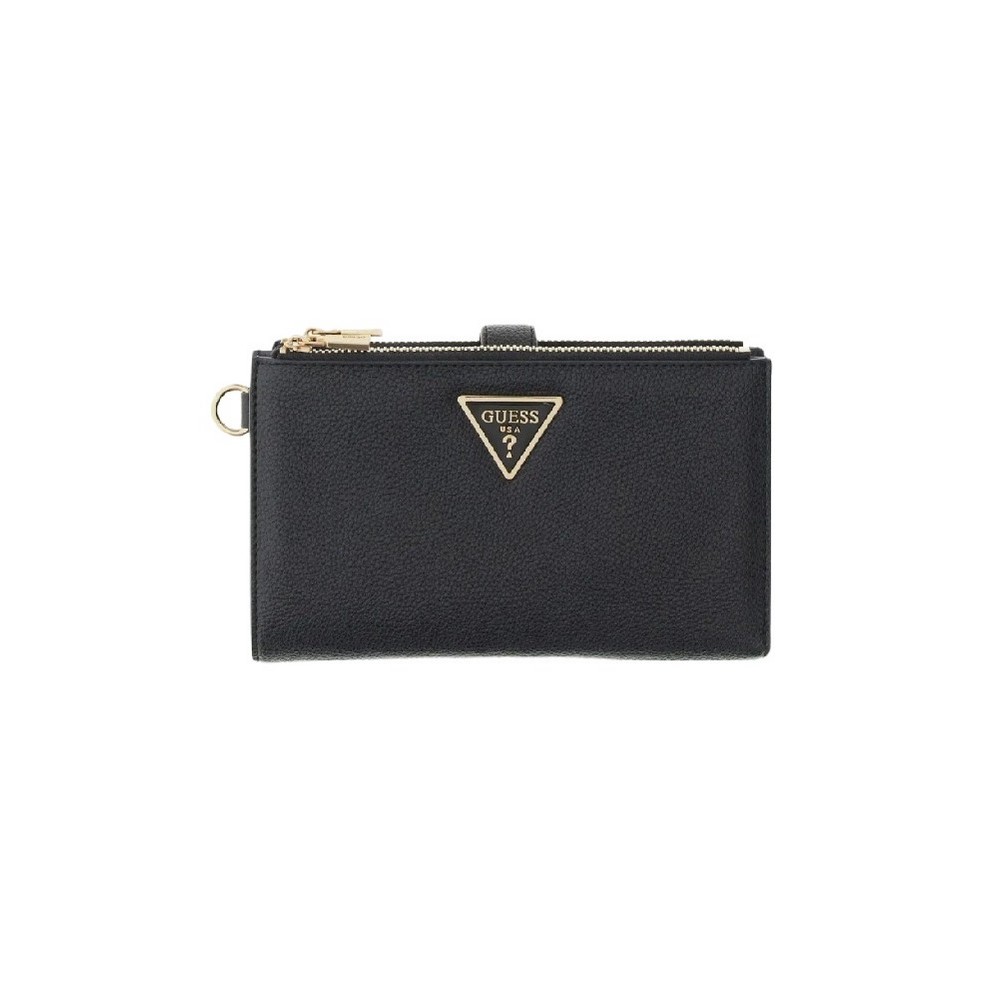 GUESS LAUREL II SLG DBL ZIP ORGNZR ΠΟΡΤΟΦΟΛΙ ΓΥΝΑΙΚΕΙΟ BLACK