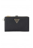 GUESS LAUREL II SLG DBL ZIP ORGNZR ΠΟΡΤΟΦΟΛΙ ΓΥΝΑΙΚΕΙΟ BLACK