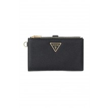 GUESS LAUREL II SLG DBL ZIP ORGNZR ΠΟΡΤΟΦΟΛΙ ΓΥΝΑΙΚΕΙΟ BLACK