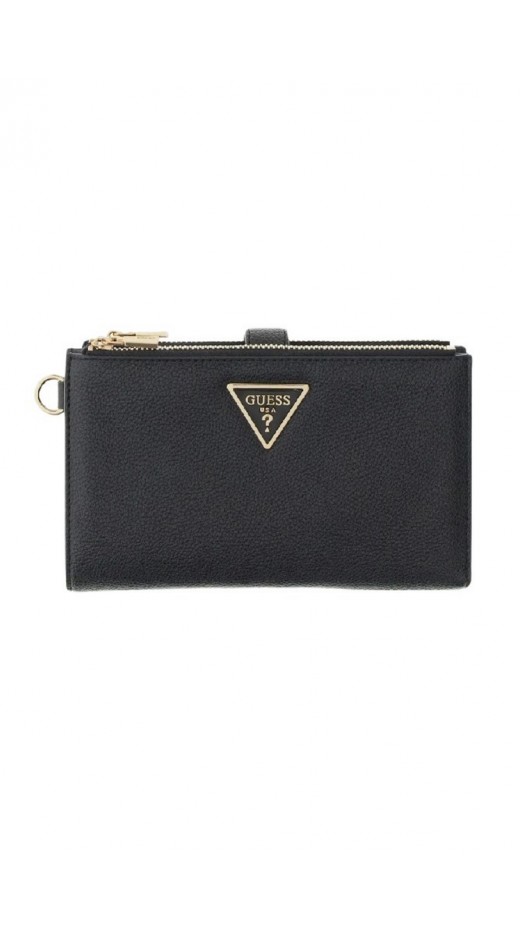 GUESS LAUREL II SLG DBL ZIP ORGNZR ΠΟΡΤΟΦΟΛΙ ΓΥΝΑΙΚΕΙΟ BLACK