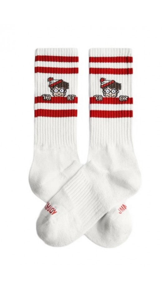 JIMMY LION ATHLETIC WALLY SOCKS UNISEX ΚΑΛΤΣΕΣ WHITE