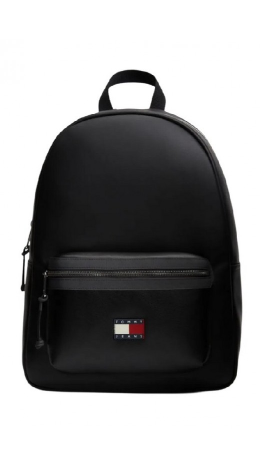 TOMMY JEANS ELEVATED PU BACKPACK ΤΣΑΝΤΑ ΑΝΔΡΙΚΗ BLACK