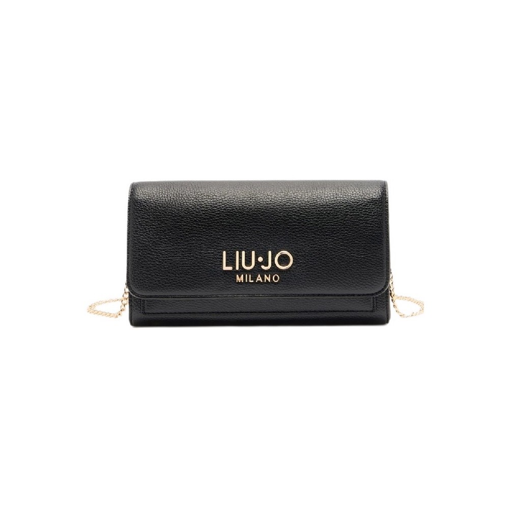 LIU JO CALIWEN MIN OF 2 ECS XL BIFOLD AF5191E0058 ΤΣΑΝΤΑ ΓΥΝΑΙΚΕΙΑ BLACK