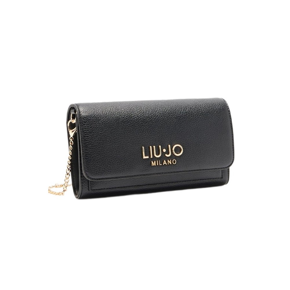 LIU JO CALIWEN MIN OF 2 ECS XL BIFOLD AF5191E0058 ΤΣΑΝΤΑ ΓΥΝΑΙΚΕΙΑ BLACK