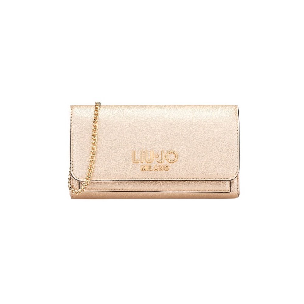 LIU JO CALIWEN MIN OF 2 ECS XL BIFOLD AF5191E0058 ΤΣΑΝΤΑ ΓΥΝΑΙΚΕΙΑ GOLD