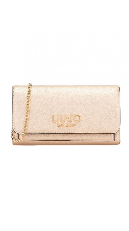 LIU JO CALIWEN MIN OF 2 ECS XL BIFOLD AF5191E0058 ΤΣΑΝΤΑ ΓΥΝΑΙΚΕΙΑ GOLD