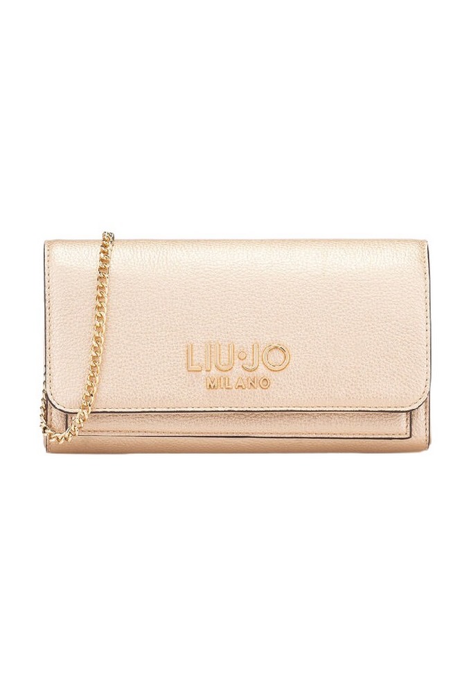 LIU JO CALIWEN MIN OF 2 ECS XL BIFOLD AF5191E0058 ΤΣΑΝΤΑ ΓΥΝΑΙΚΕΙΑ GOLD