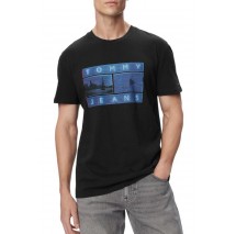 TOMMY JEANS  REG PHOTO FLAG T-SHIRT ΜΠΛΟΥΖΑ ΑΝΔΡΙΚΗ BLACK