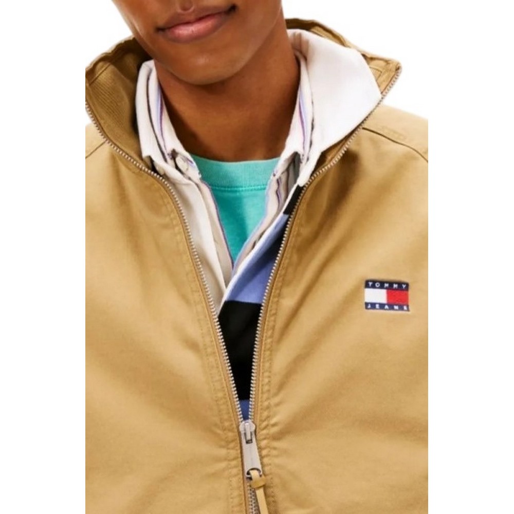 TOMMY JEANS COTTON TWILL PADDED JACKET ΜΠΟΥΦΑΝ ΑΝΔΡΙΚΟ SAND