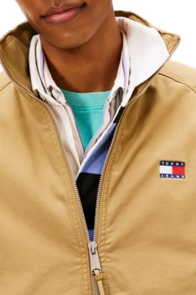 TOMMY JEANS COTTON TWILL PADDED JACKET ΜΠΟΥΦΑΝ ΑΝΔΡΙΚΟ SAND