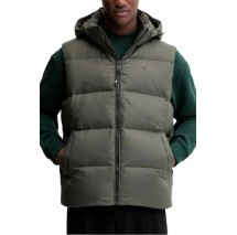 TOMMY JEANS ESSENTIAL DOWN VEST EXT ΓΙΛΕΚΟ ΜΠΟΥΦΑΝ ΑΝΔΡΙΚΟ GREEN