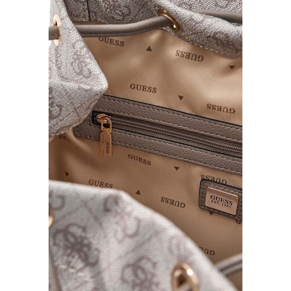 GUESS MANHATTAN II FLAP BACKPACK ΤΣΑΝΤΑ ΓΥΝΑΙΚΕΙΑ TAUPE