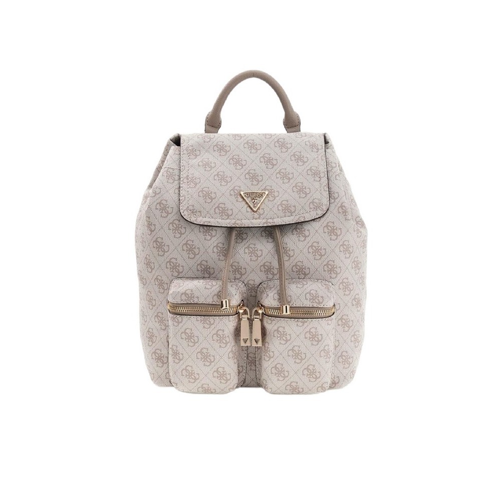 GUESS MANHATTAN II FLAP BACKPACK ΤΣΑΝΤΑ ΓΥΝΑΙΚΕΙΑ TAUPE