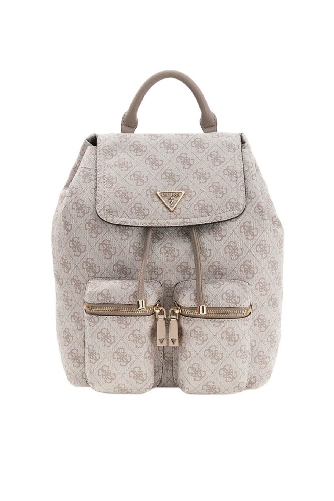 GUESS MANHATTAN II FLAP BACKPACK ΤΣΑΝΤΑ ΓΥΝΑΙΚΕΙΑ TAUPE